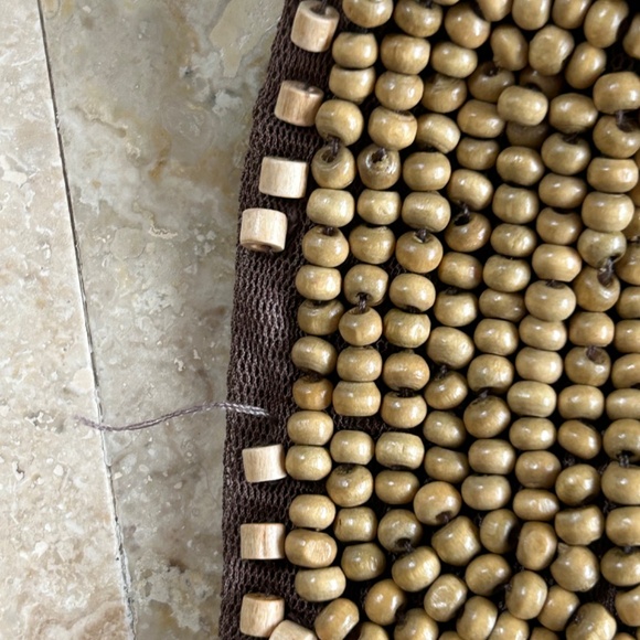 Light Brown Beautiful Top Embroidered With Beads, Size Large, Brand New - Picture 13 of 13